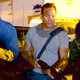 Steve Guttenberg (center) in Lavalantula